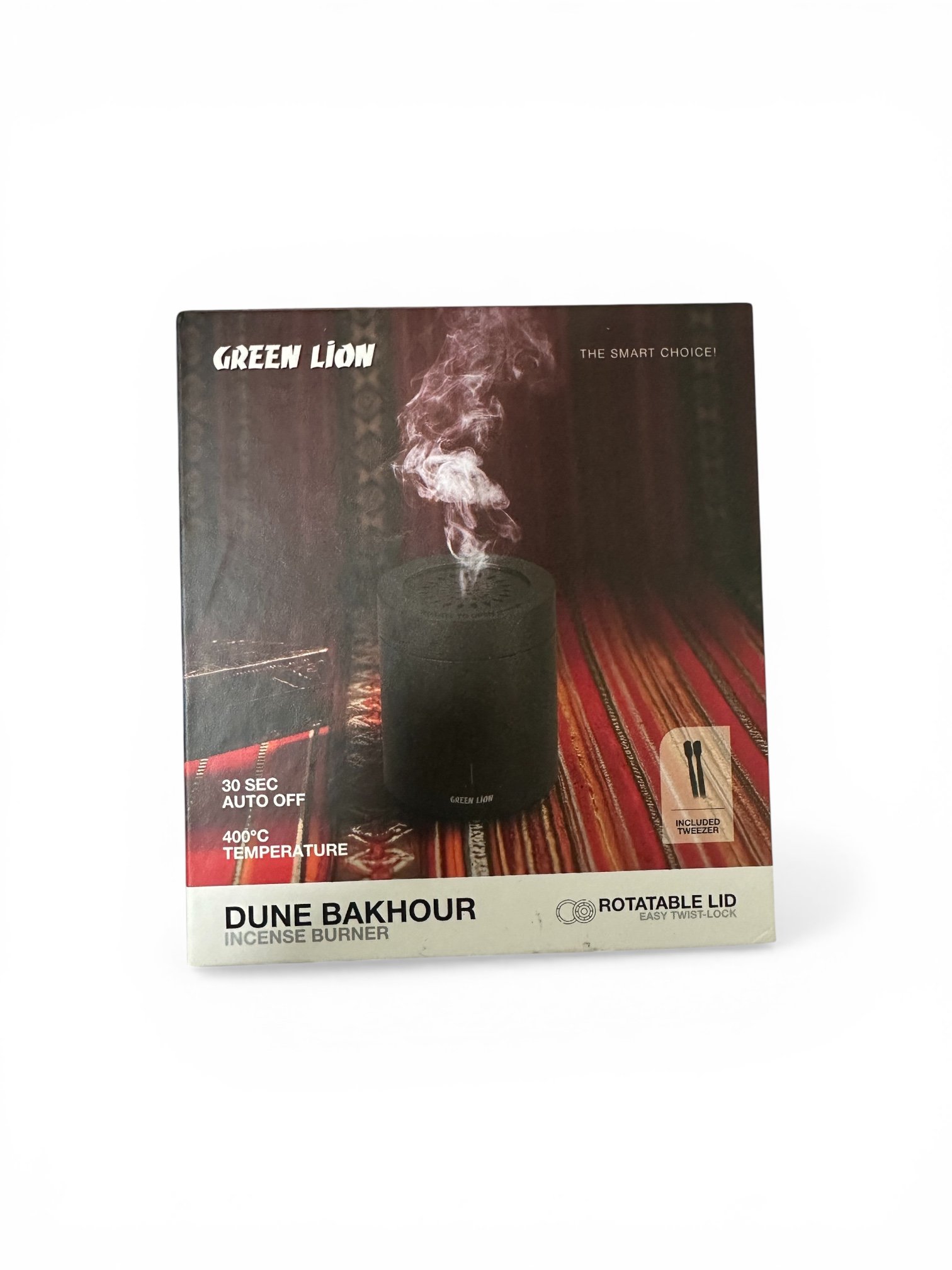 Dune Bakhour Incense Burner is a portable electric burner designed for traditional incense, featuring a 300-400°C heating temperature and 30-second single burning sessions. - Image 3